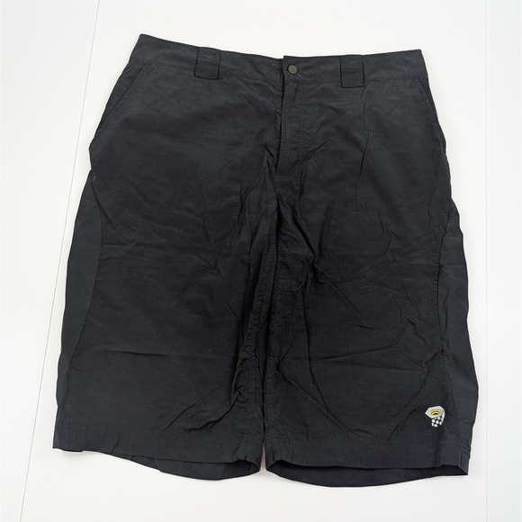 Mountain Hardwear Shorts Mens Large 13.5" Inseam Black Utility Hiking Outdoors - Picture 1 of 7